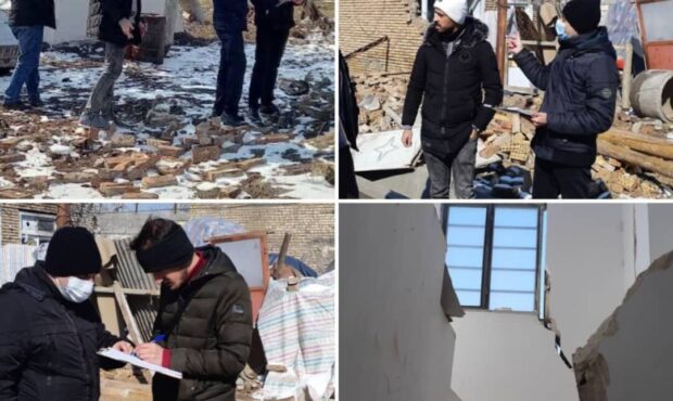 حضور تیم ارزیابی خسارت بیمه میهن در مناطق زلزله زده شهرستان خوی