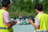 تسهیل زندگی روی آب با پهپادهای کالابر رود یانگ تسه تسهیل زندگی روی آب با پهپادهای کالابر رود یانگ تسه